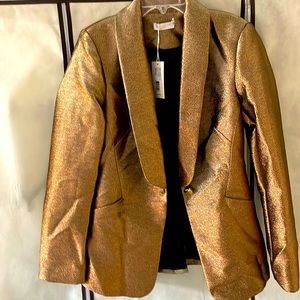Gold, copper blazer
